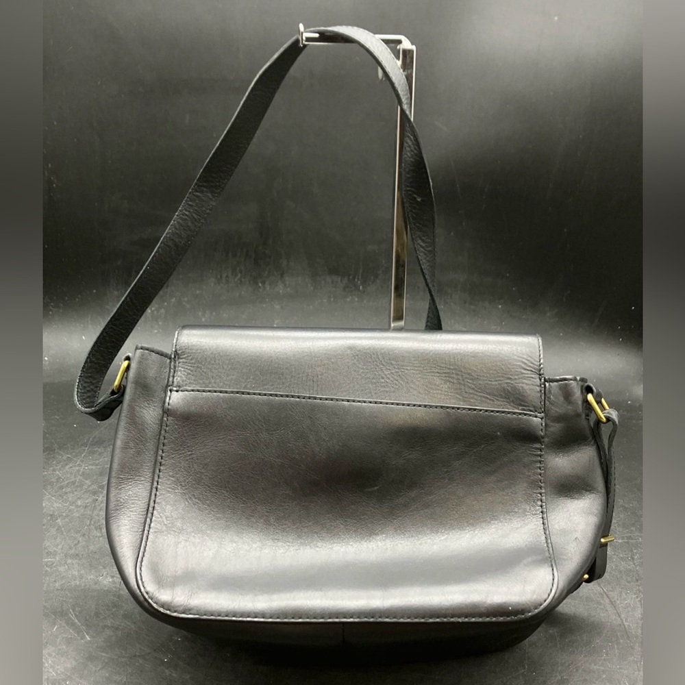 New Madewell The Abroad Leather Shoulder Bag Crossbody purse Black Spring Purse - Picture 7 of 7